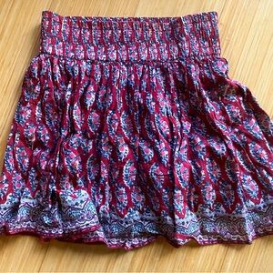 American Eagle boho short skirt, lined, size S women’s